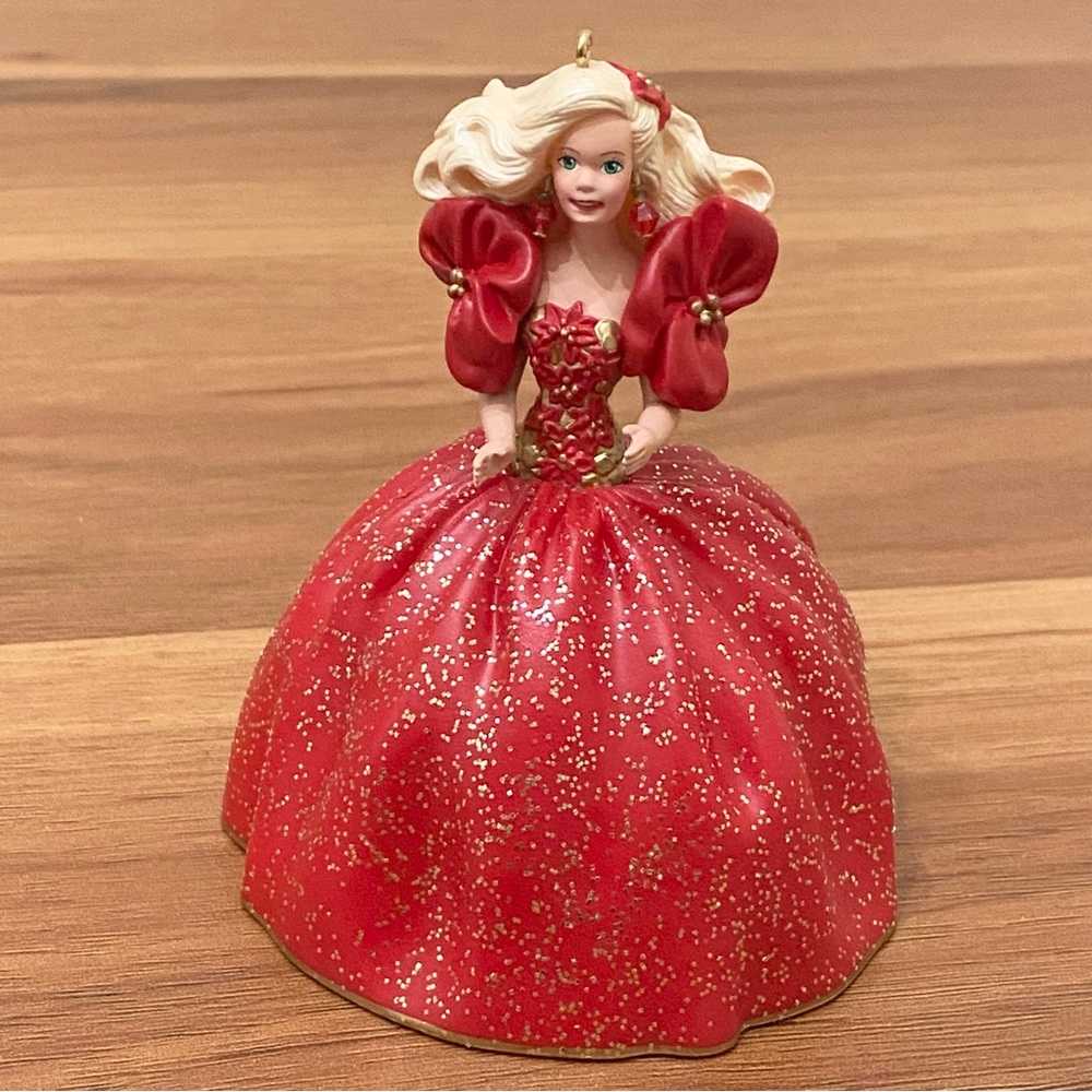 Vintage 1993 Hallmark Keepsake Holiday Barbie Christmas Tree Ornament